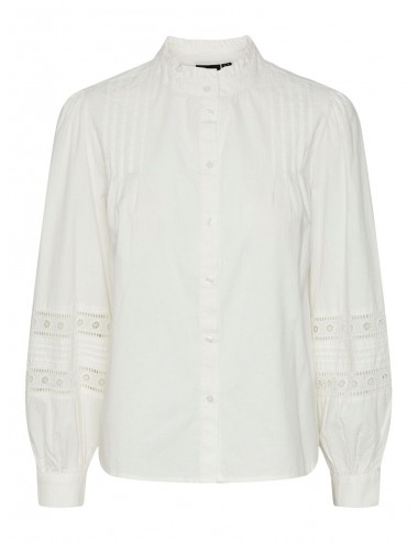 Pcsaima blusa crema pinzas