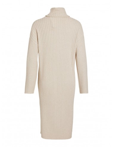 Viril vestido crema canalé