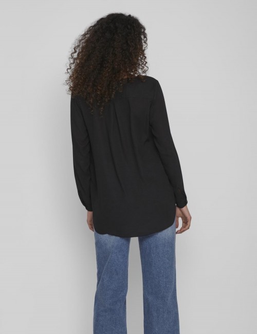 Vilucy blusa negra fluida...