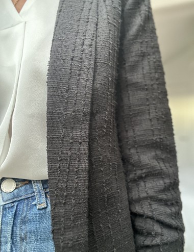 Pcbosella blazer negra tweed