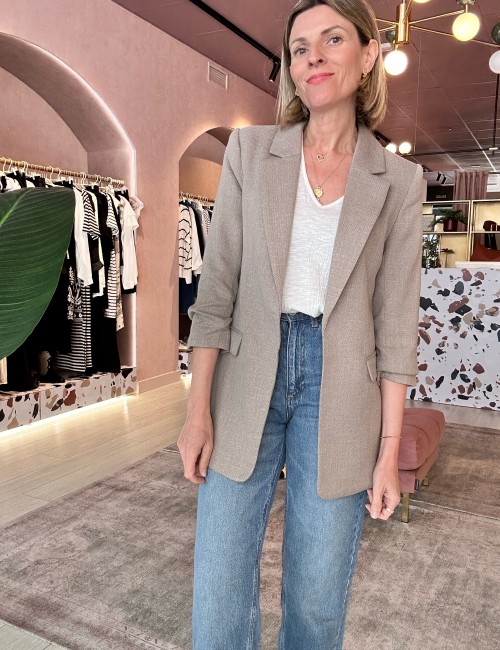 Vmfrida blazer beige panamá