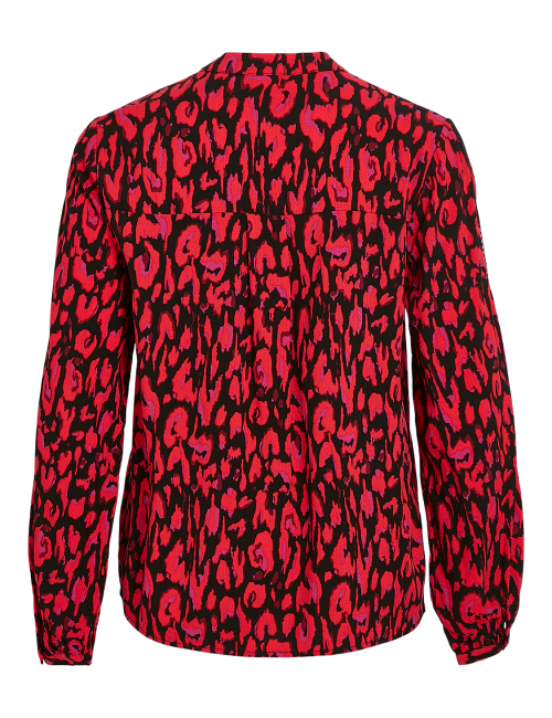 Vizugi blusa animal print roja