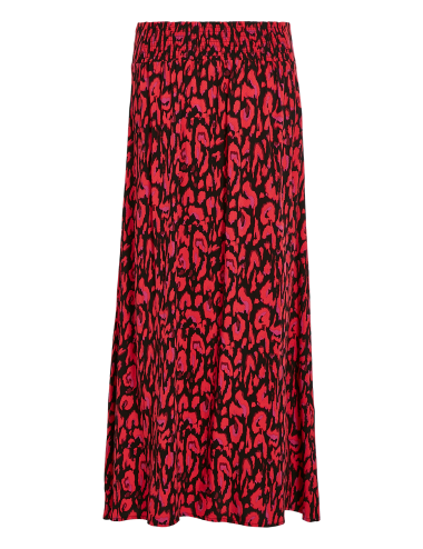 Vizugi falda animal print rojo