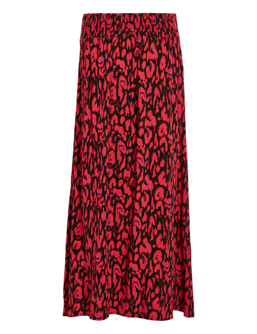 Vizugi falda animal print rojo