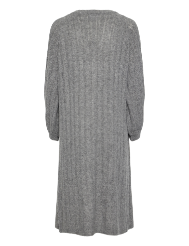 Pcmaggy maxi cardigan gris