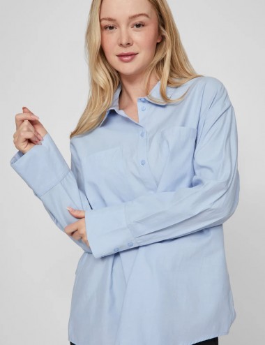 Vifine camisa oversize azul...