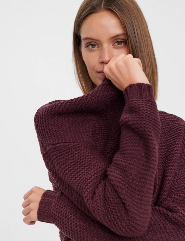 Vmno cardigan burdeos