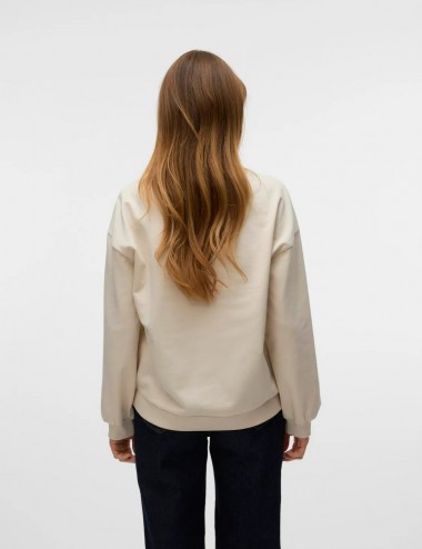 Vmclora sudadera beige