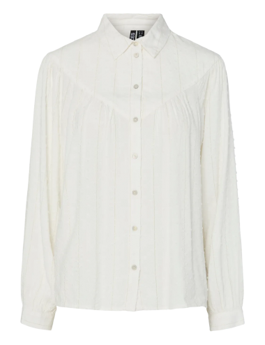 Pcsicha camisa blanca lurex