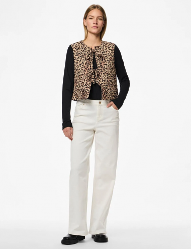 Pcsaria chaleco animal print