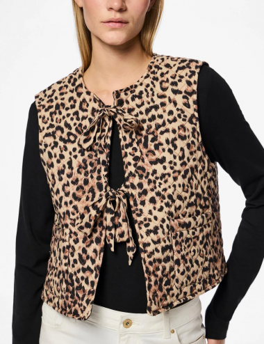 Pcsaria chaleco animal print