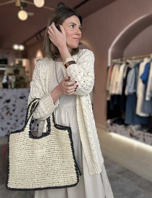Pclydia bolso shopper beige...