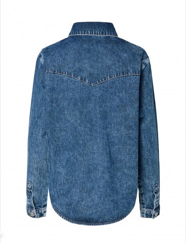 Pctasha sobre camisa denim