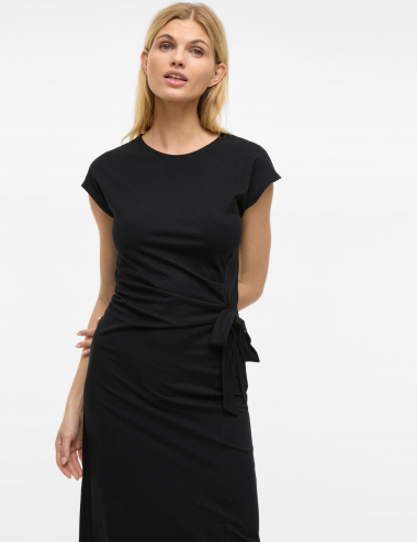Vipompia vestido negro lazo
