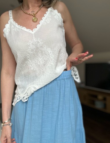 Pctohime falda azul