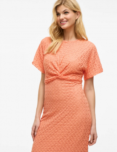 Visolira vestido naranja...