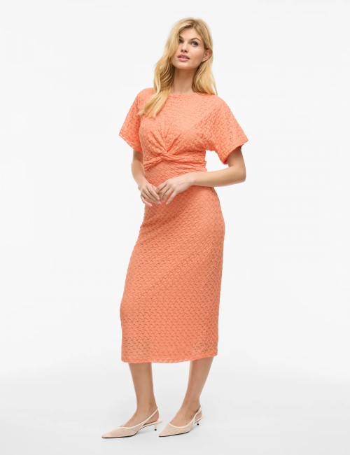 Visolira vestido naranja...