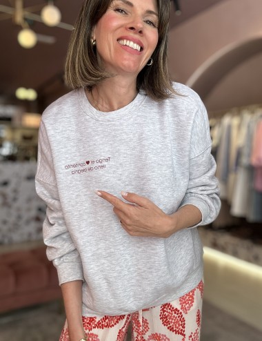 Sudadera corazón contento...