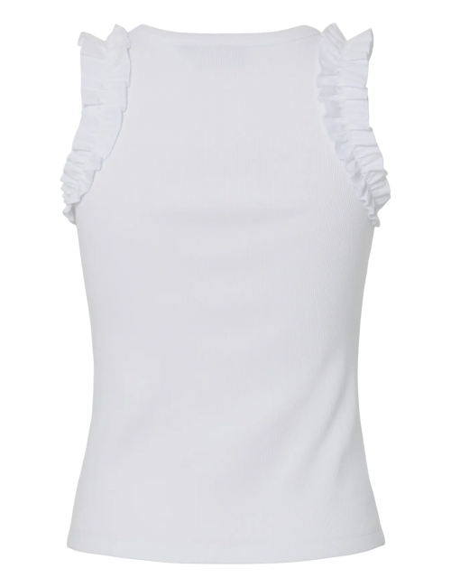 Pctubana top blanco volante