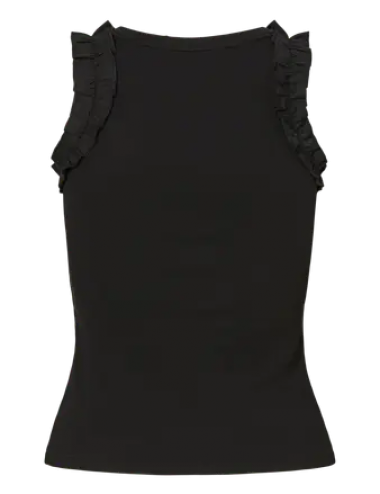 Pctubana top negro volante
