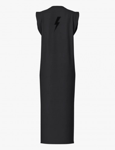 Pcchilli vestido negro rayo