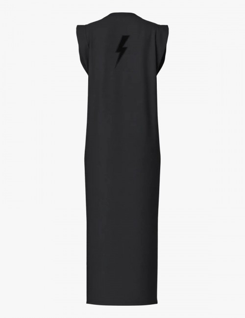 Pcchilli vestido negro rayo