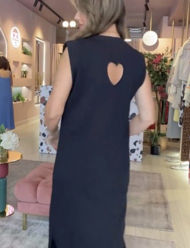 Pcchilli vestido negro corazón