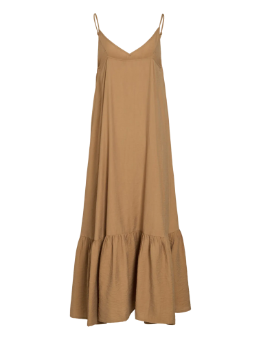 Visille vestido largo camel