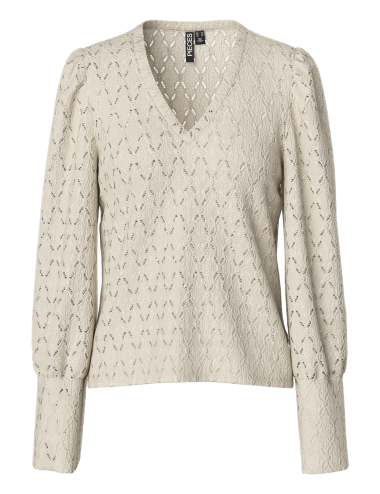 Pcchristy top crema calado