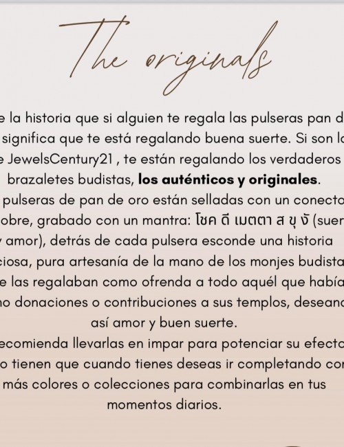 Pulsera pan de oro trenzada...