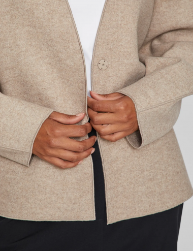 Vijuice chaqueta paño beige