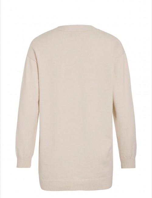 Vipolly cardigan hueso