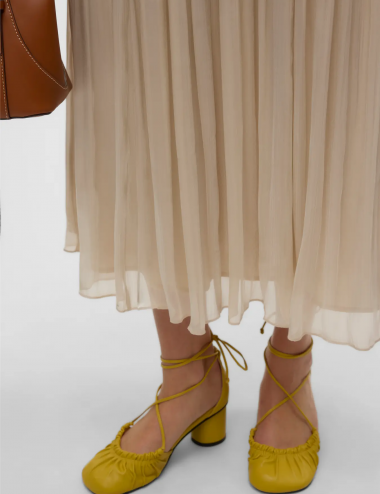 Vmvips falda fluida beige...