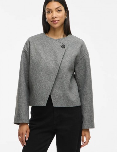 Viquinn chaqueta gris de paño