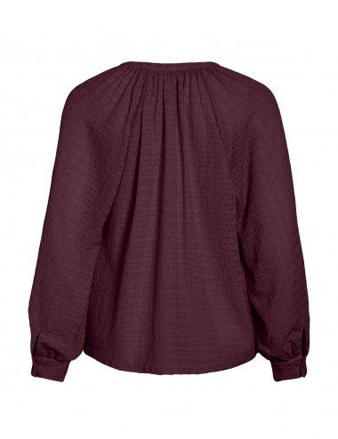 Vibabera blusa burdeos