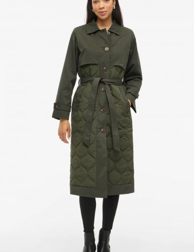 Visoftie trenchcoat kaki