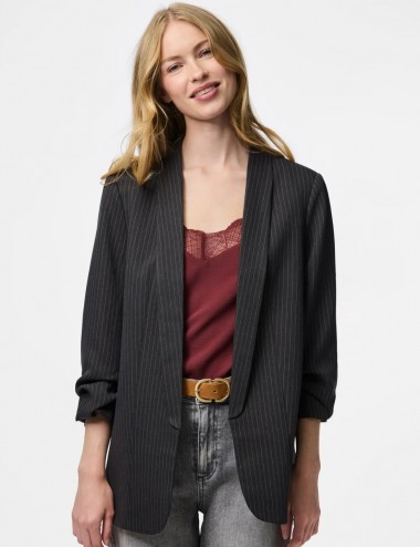 Pcbosella blazer gris raya...