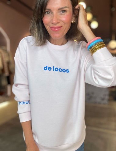Sudadera de locos rosa