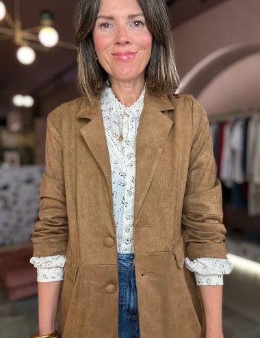Vihena blazer antelina camel