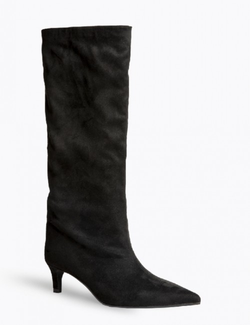 Bota tacón mini negro