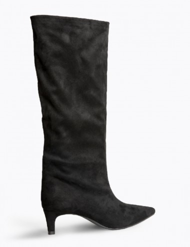 Bota tacón mini negro