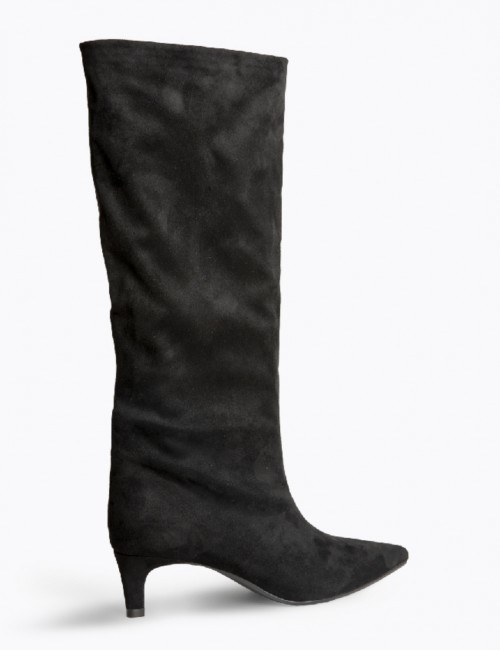 Bota tacón mini negro