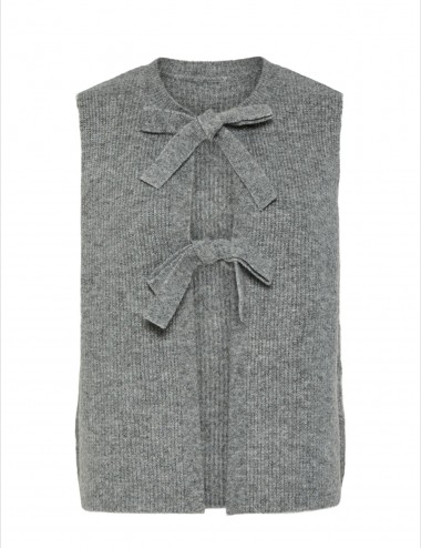 Pcsilly chaleco gris punto...